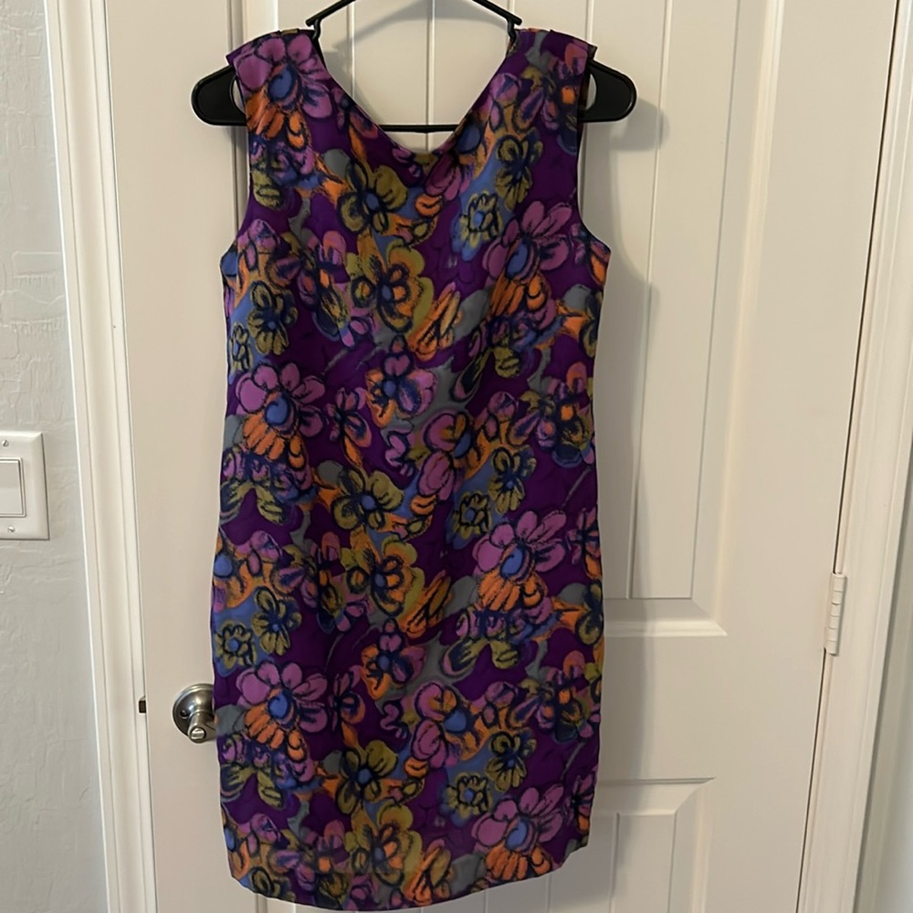 Beautiful purple floral dress.
